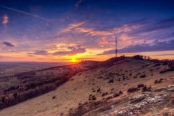 Sonnenuntergang am Hesselberg