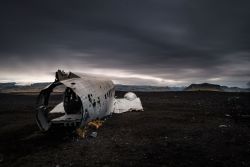 Flugzeugwrack bei Solheimasandur