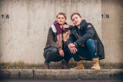 Ganz lässig Aileen und Flo
