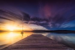 Abendstimmung am Brombachsee