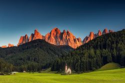 Gipfelglühen in Südtirol